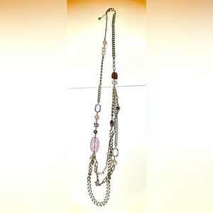 Loft Necklace- layered and eclectic with mixed metallics.